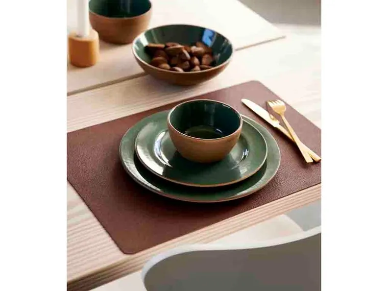 Bitz, podkładki pod talerze, 46-33 cm, 4 szt., ciemnoniebieski, piaskowy