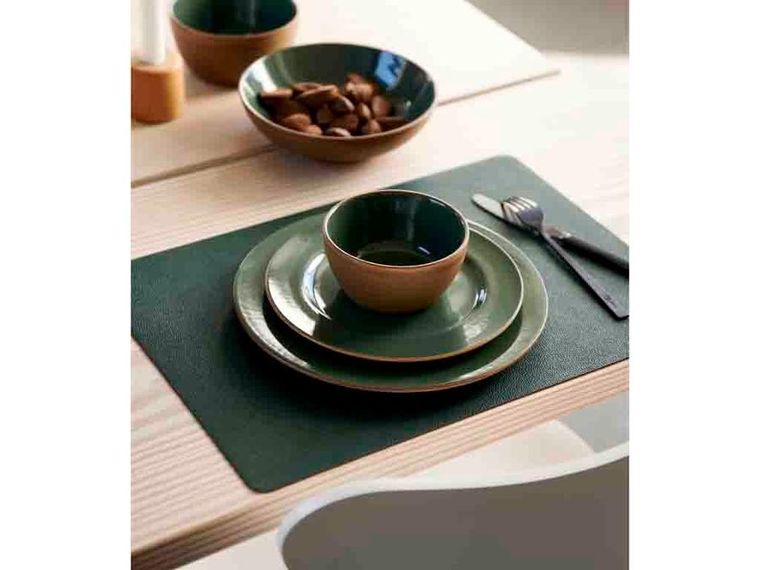 Bitz, podkładki pod talerze, 46-33 cm, 4 szt., drewniany, tytanowy