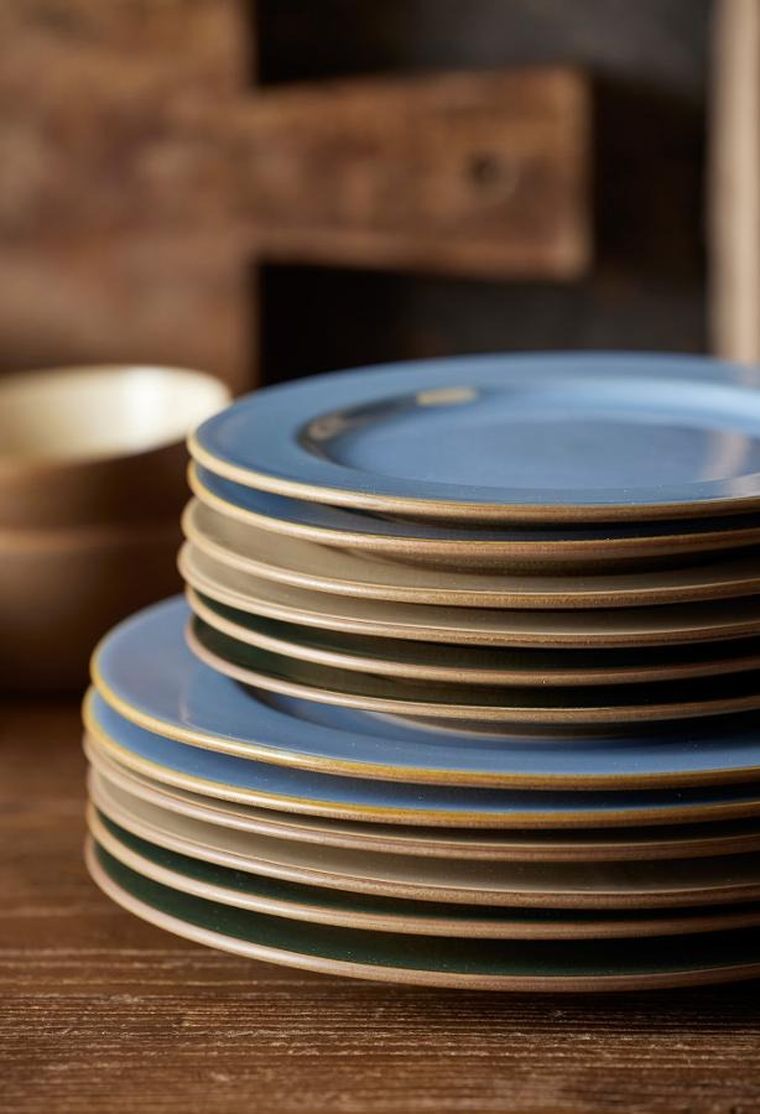 Bitz, talerz deserowy, wood/ocean, 22 cm