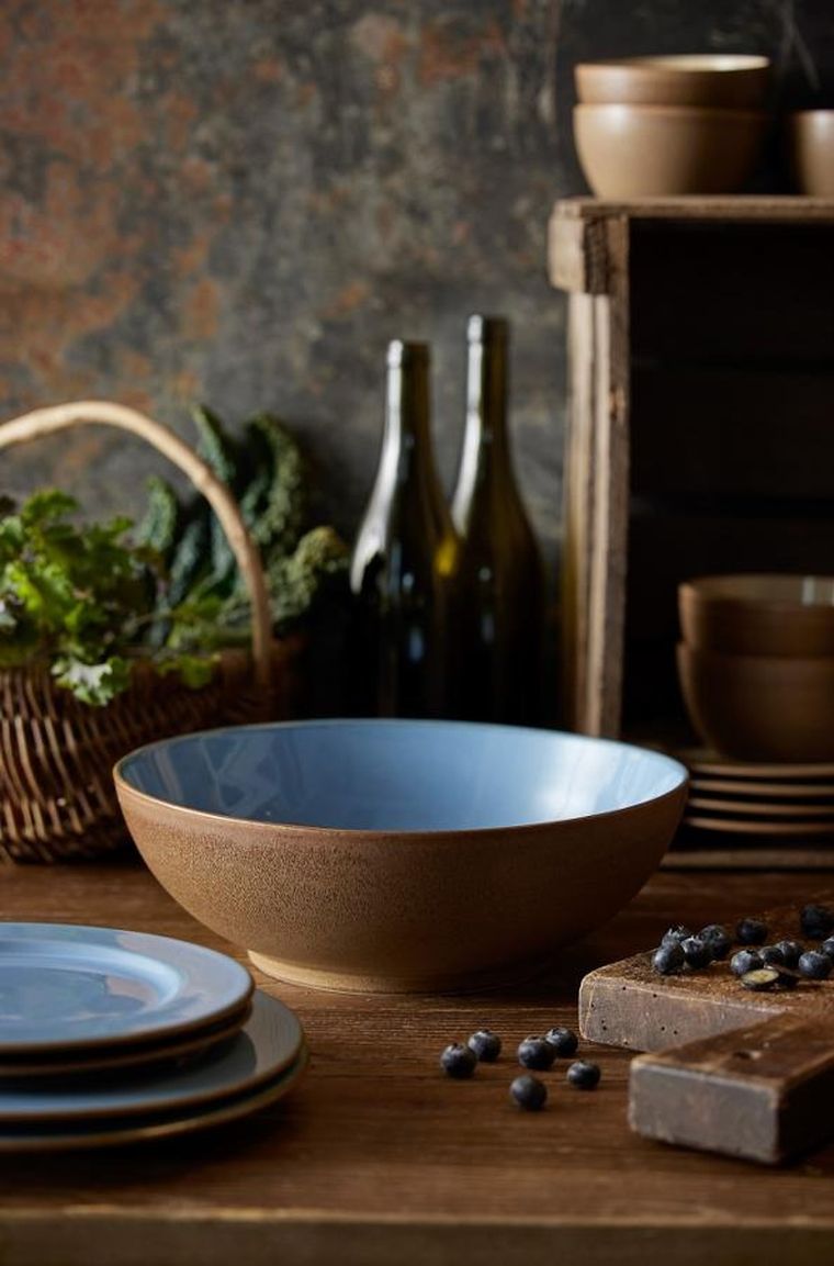 Bitz, talerz, wood/ocean, 27 cm