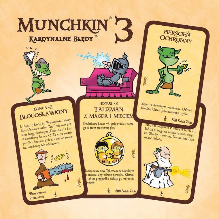 Black Monk, Munchkin 3: Kardynalne Błędy, dodatek, gra karciana