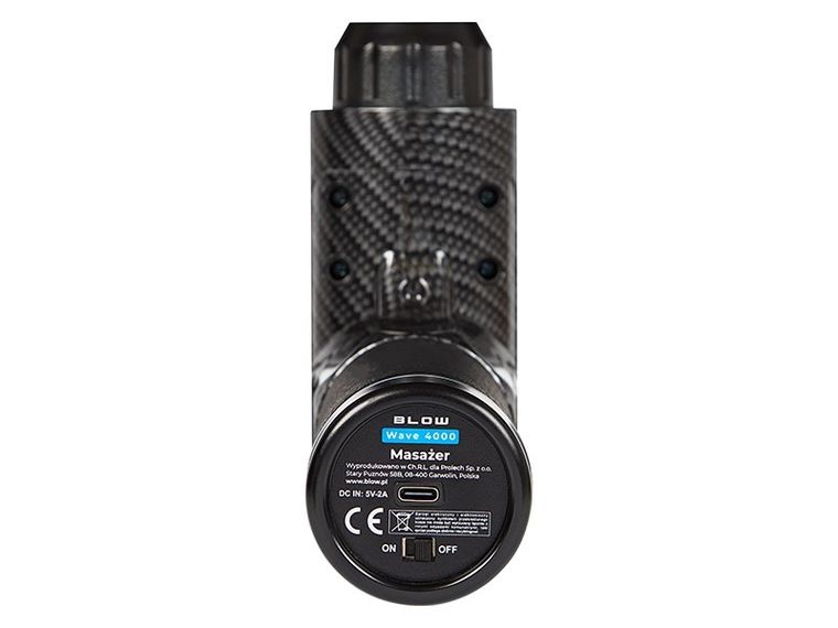 Blow, pistolet do masażu, Wave 4000 black