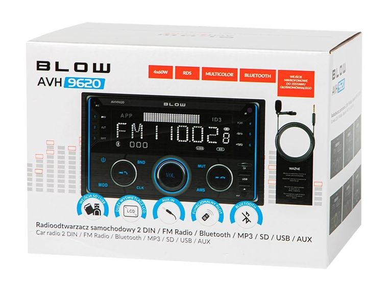 Blow, radio, AVH-9620 2DIN 7"