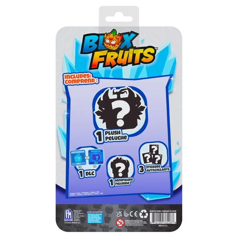 Blox Fruits, maskotka niespodzianka z figurką i kodem do gry, 1 szt.