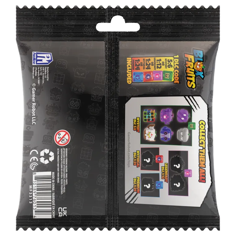 Blox Fruits, minifigurka niespodzianka z kodem do gry, 4 cm, 1 szt.