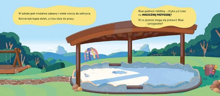 Bluey. Pobawmy się na dworze! Książka z magnesami