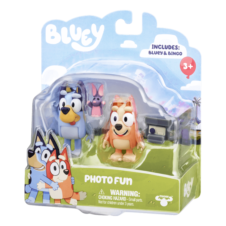 Bluey, Zabawa w fotografa, zestaw figurek, 2 szt.
