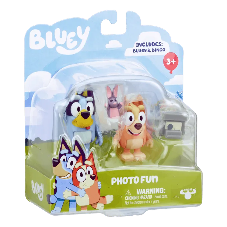 Bluey, Zabawa w fotografa, zestaw z figurkami, 2 szt.
