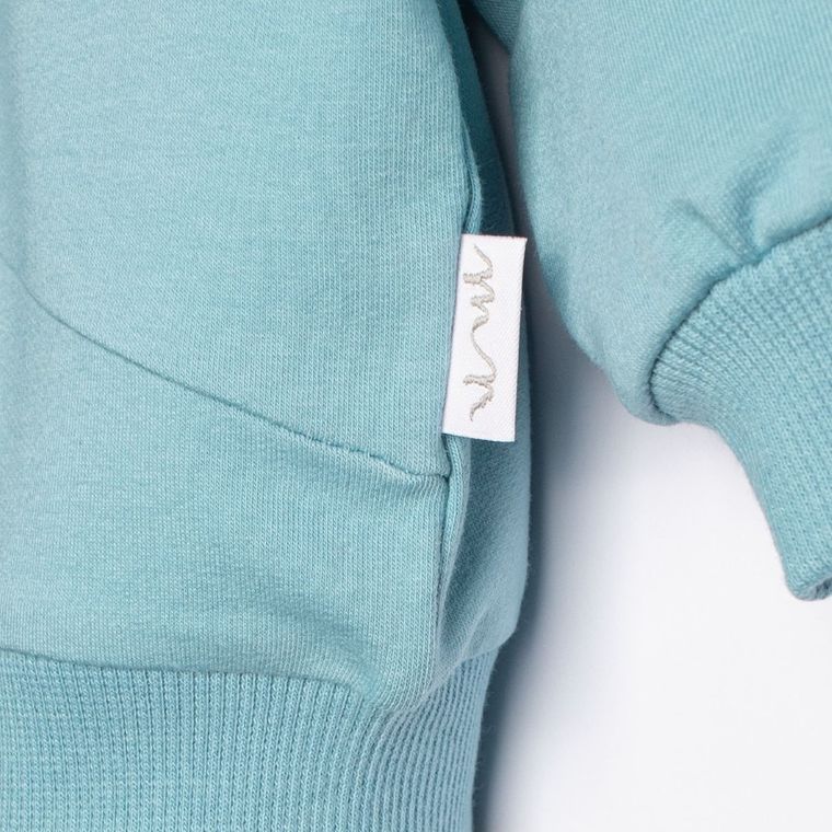 Bluza bomberka chłopięca, rozpinana, niebieska, Nicol