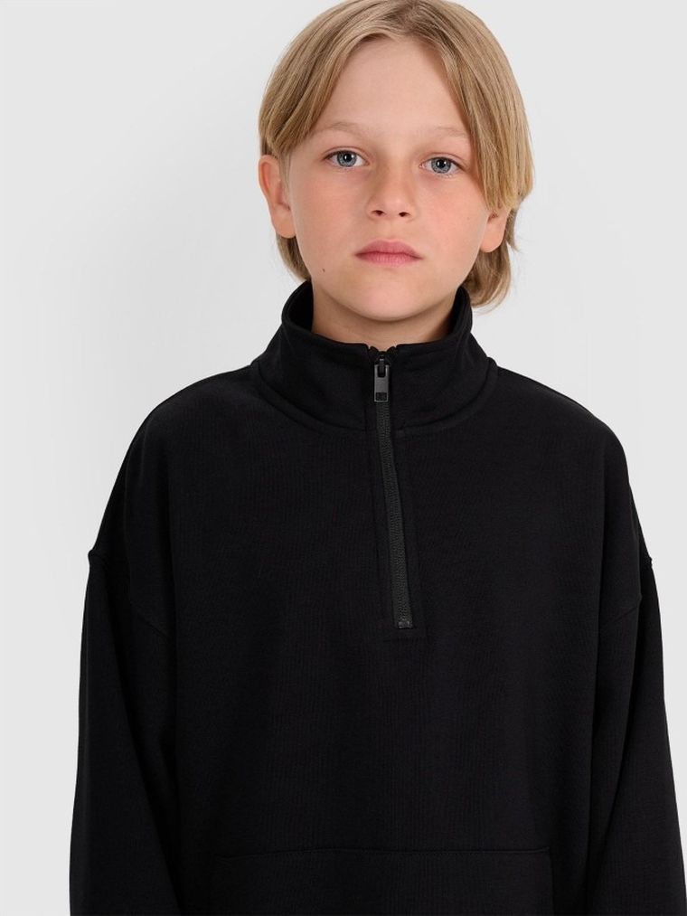 Bluza chłopięca, czarna, 4F