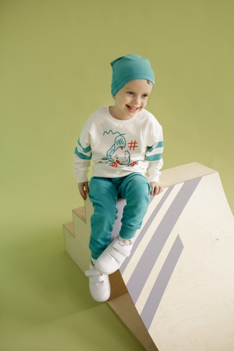 Bluza chłopięca, ecru, Orange Flip, Pinokio