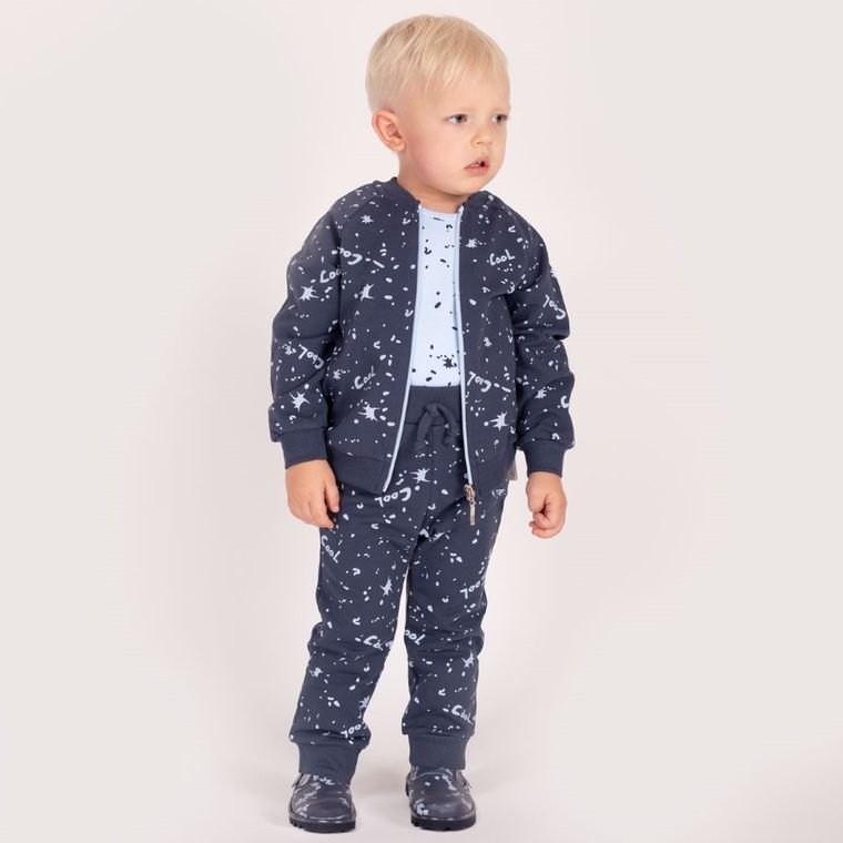 Bluza chłopięca, rozpinana, granatowa, Cool, Nicol