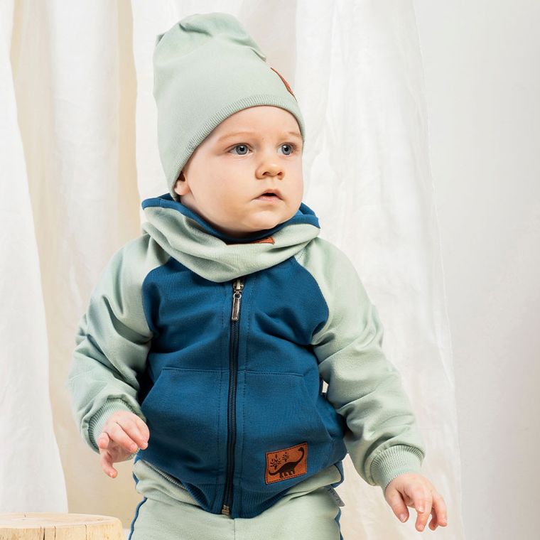 Bluza chłopięca, rozpinana, granatowa, Nicol