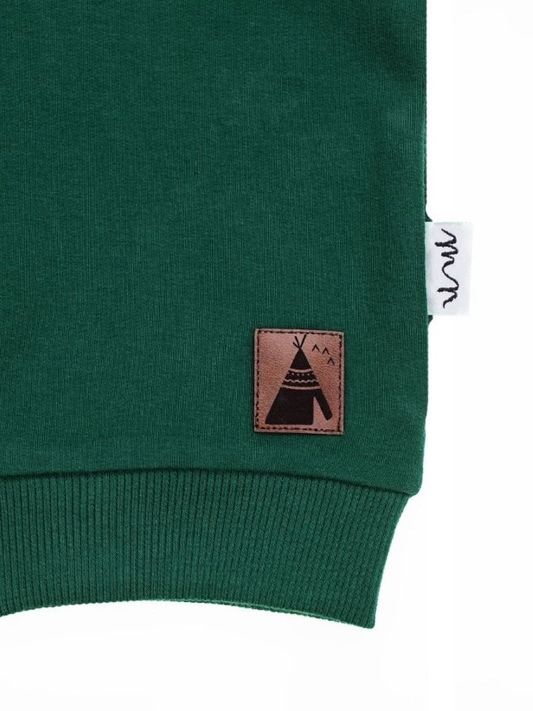 Bluza chłopięca, rozpinana, zielona, Nicol