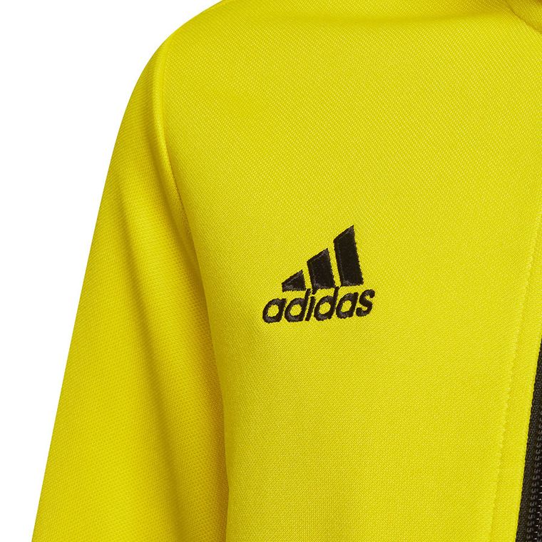 Bluza chłopięca, rozpinana, żółta, Adidas Entrada 22