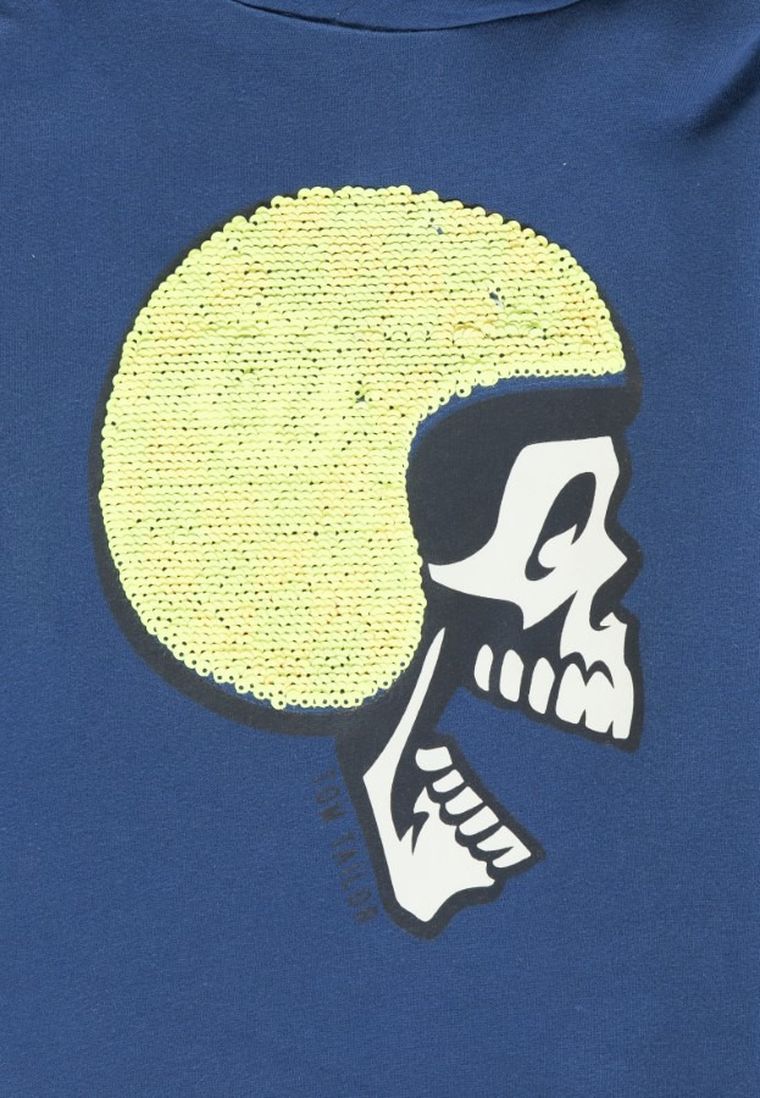 Bluza chłopięca z kapturem, ciemnoniebieska, Tom Tailor