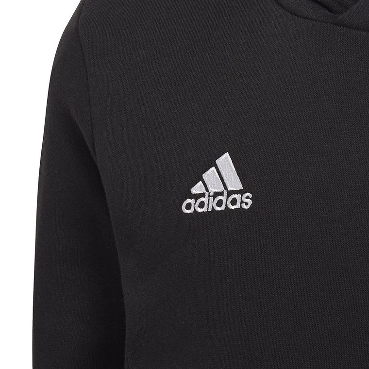 Bluza chłopięca z kapturem, czarna, Adidas Entrada 22