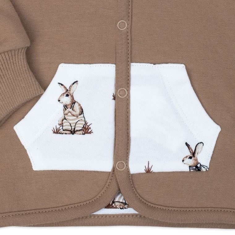 Bluza chłopięca z kapturem, rozpinana, dwustronna, mix, Nicol