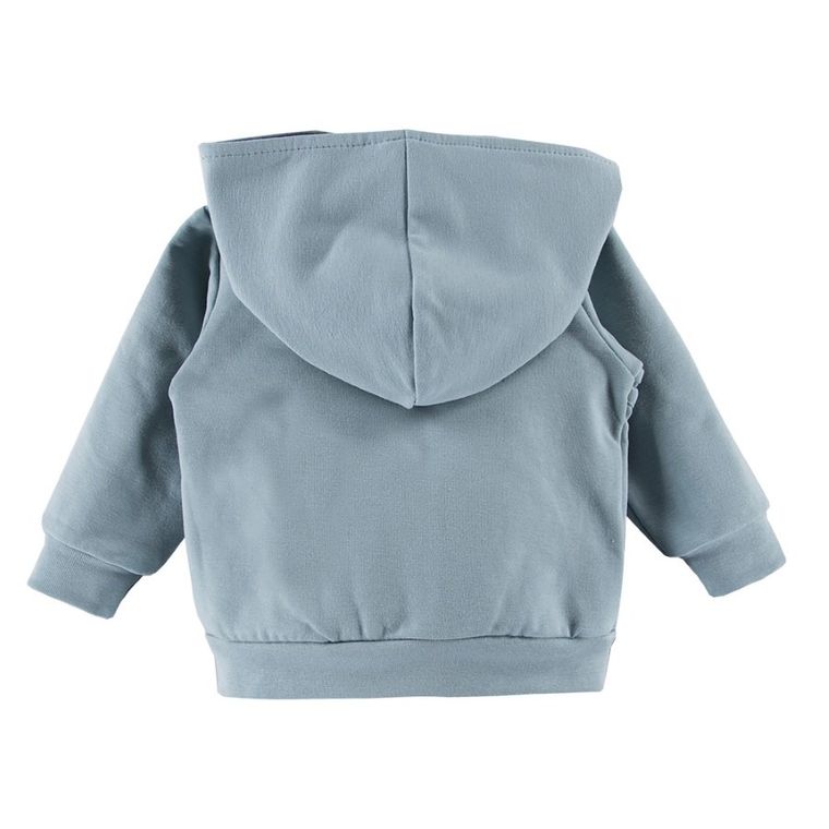 Bluza chłopięca z kapturem, rozpinana, zielona, Eevi