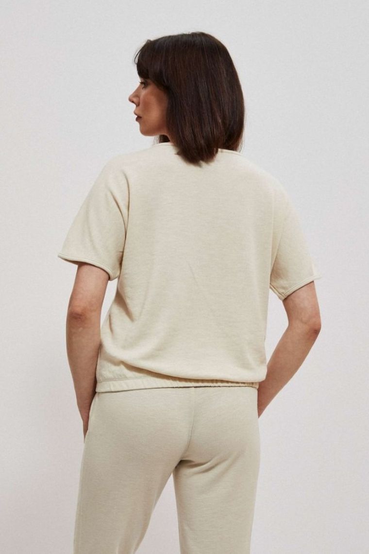 Bluza damska, beżowa, Moodo