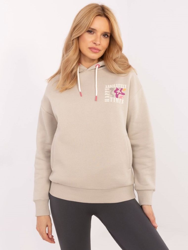 Bluza damska, beżowa, Sublevel