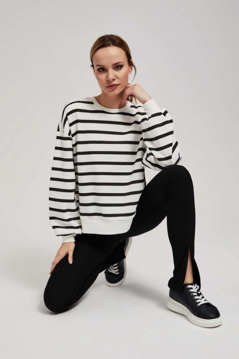 Bluza damska, biała, Moodo