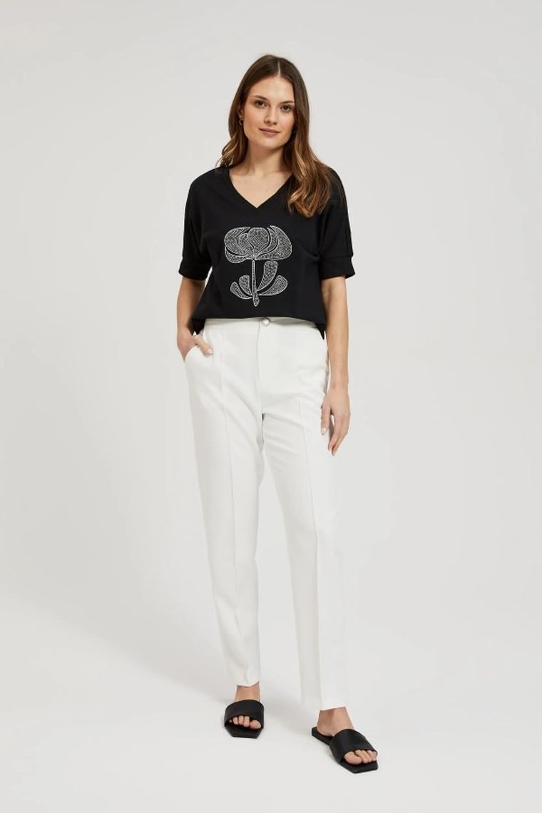 Bluza damska, czarna, Moodo