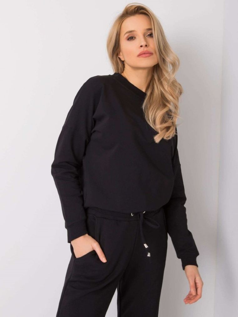 Bluza damska, czarna, Rue Paris