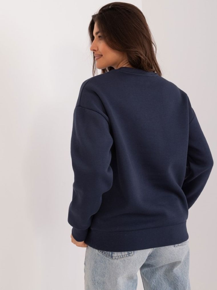 Bluza damska, granatowa, Sublevel