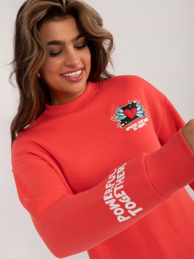 Bluza damska, koralowa, Sublevel