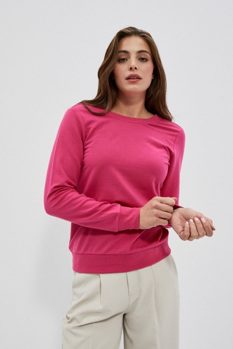 Bluza damska, różowa, Moodo
