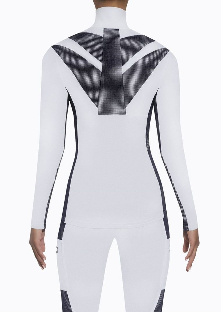 Bluza damska, rozpinana, biała, Bas Black