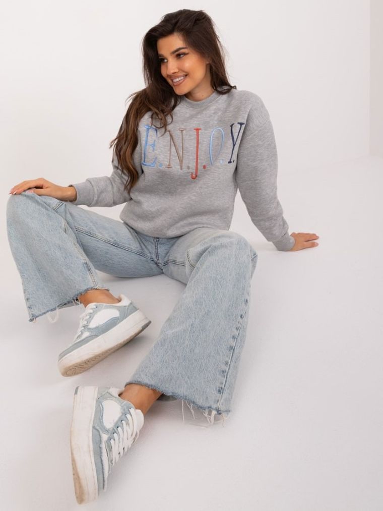 Bluza damska, szara, Sublevel