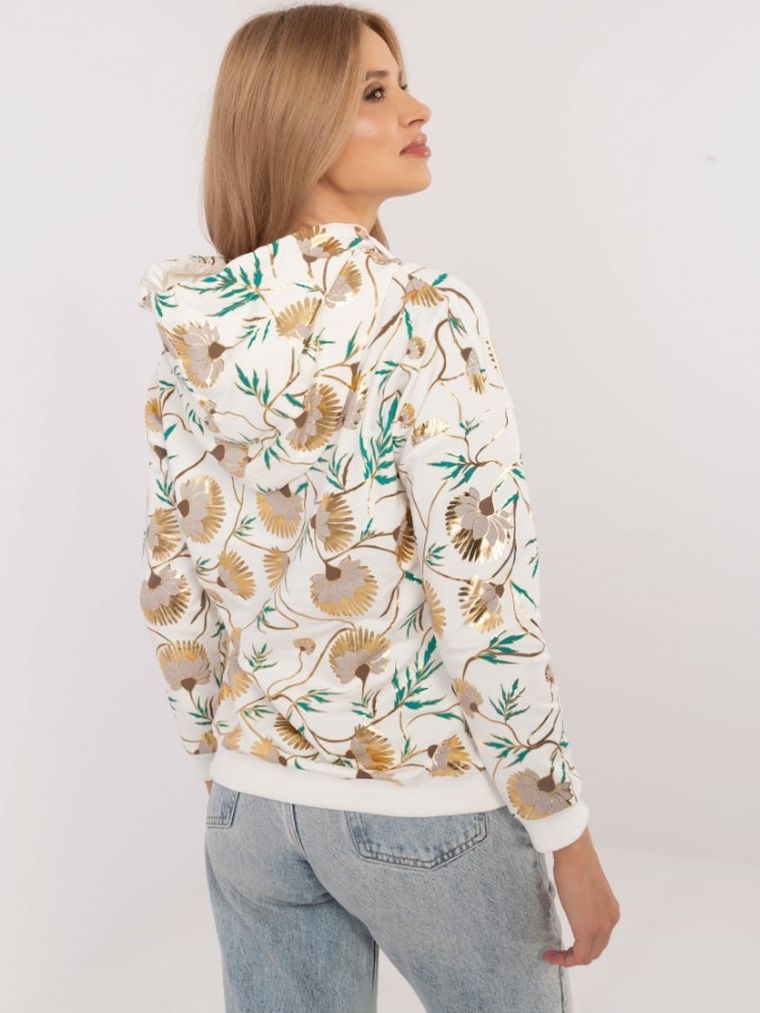 Bluza damska z kapturem, ecru, Calimera