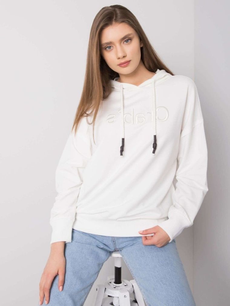 Bluza damska z kapturem, ecru, Factory Price