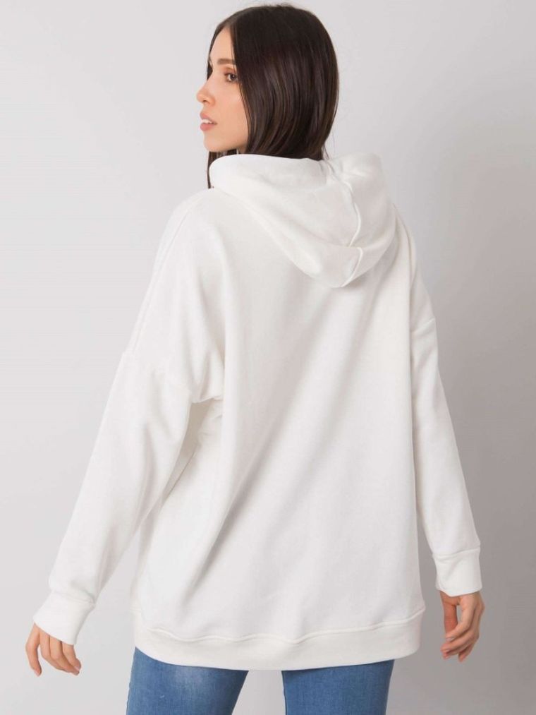 Bluza damska z kapturem, ecru, Relevance