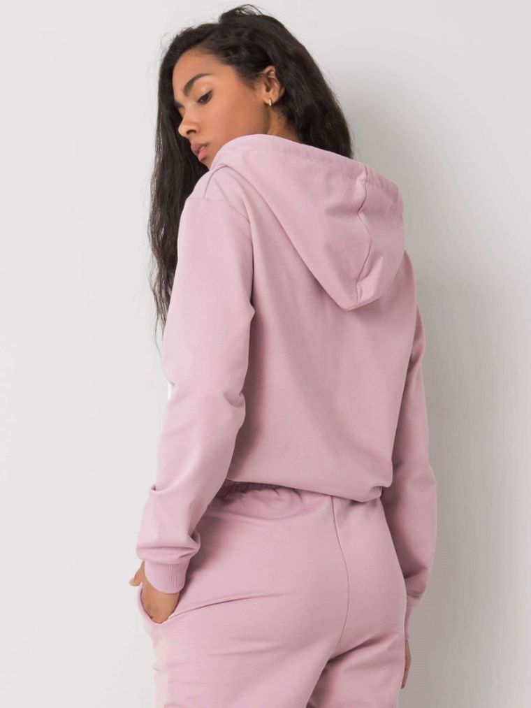 Bluza damska z kapturem, różowa, Sublevel