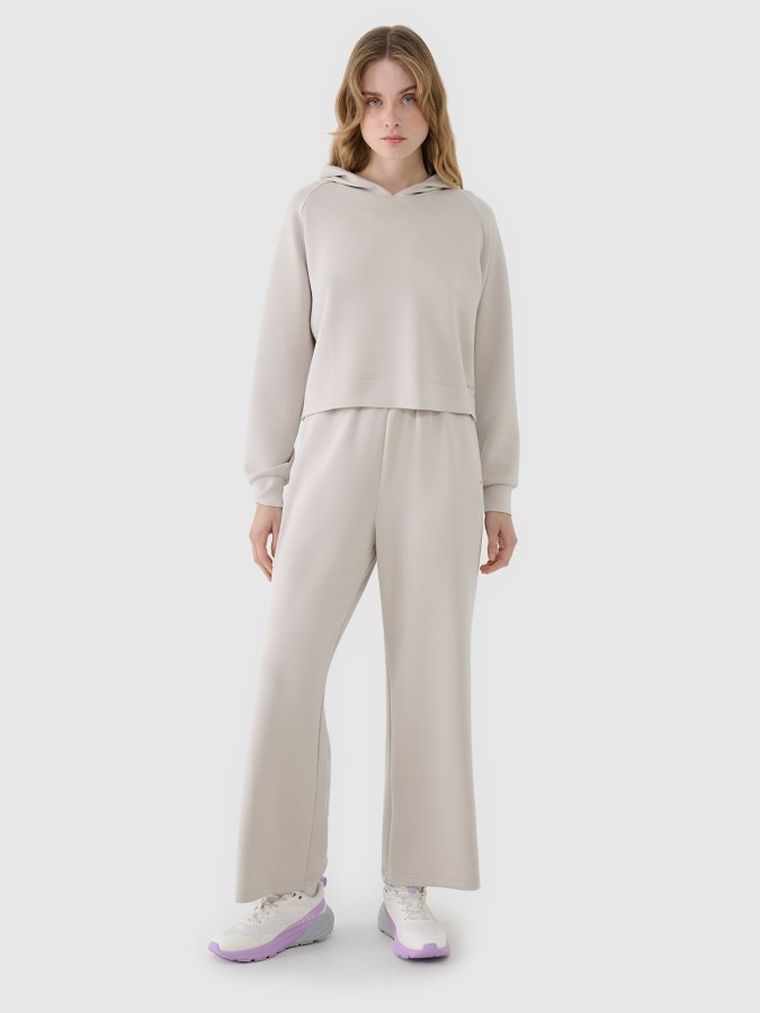 Bluza damska z kapturem, szara, 4F