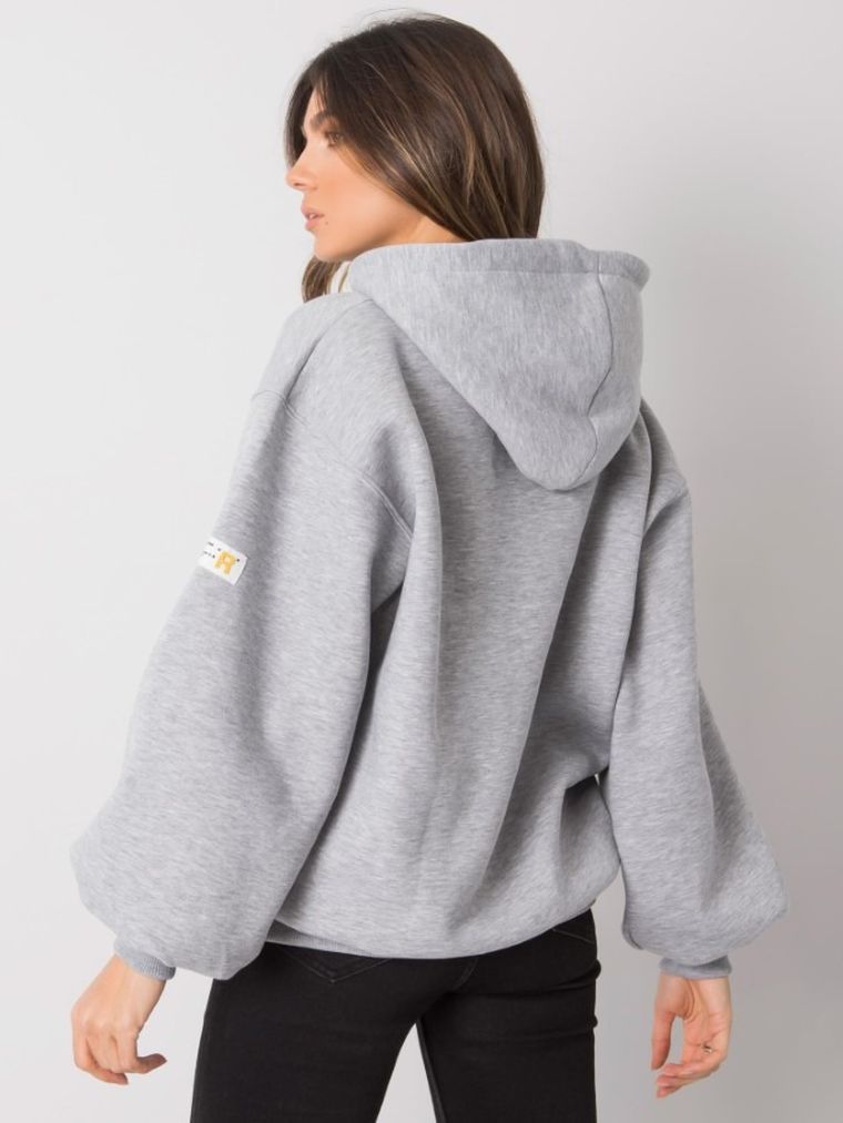 Bluza damska z kapturem, szara, Relevance