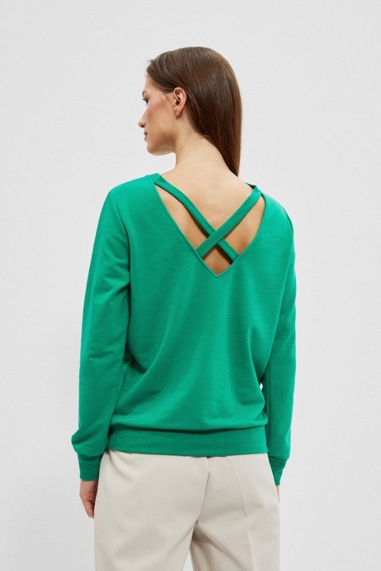 Bluza damska, zielona, Moodo
