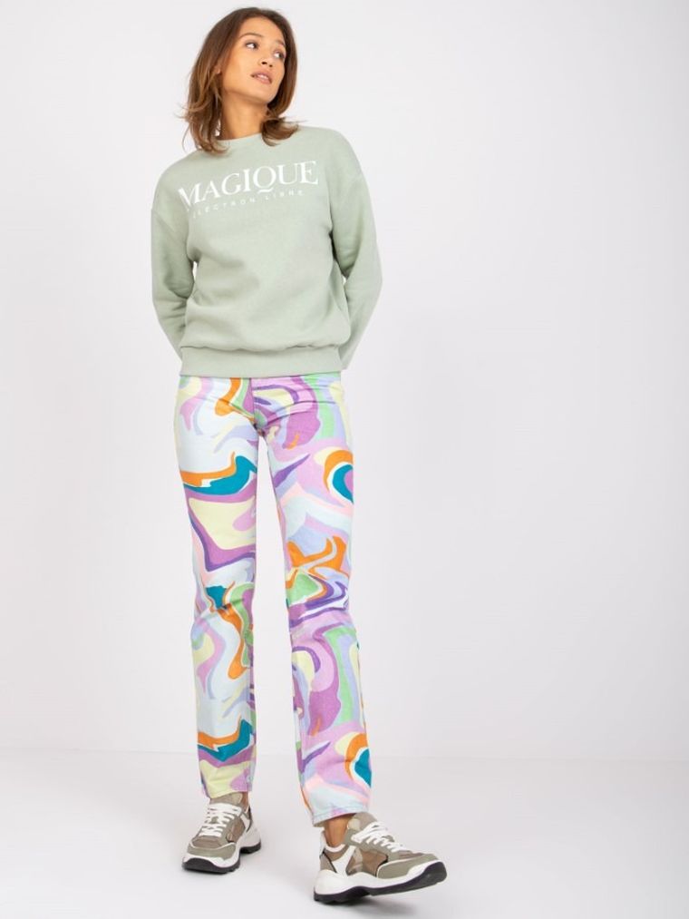 Bluza damska, zielona, Sublevel