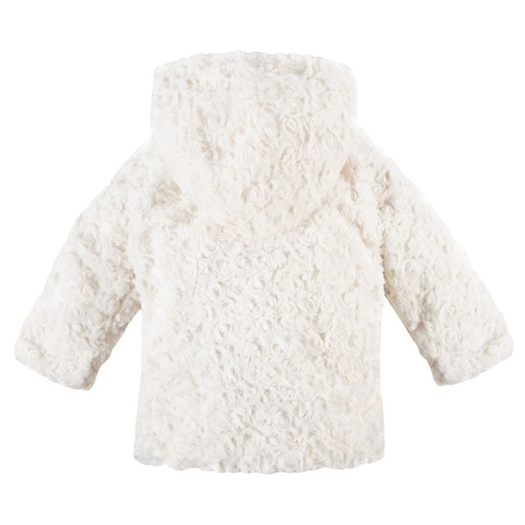 Bluza dziecięca z kapturem, rozpinana, ecru, Eevi