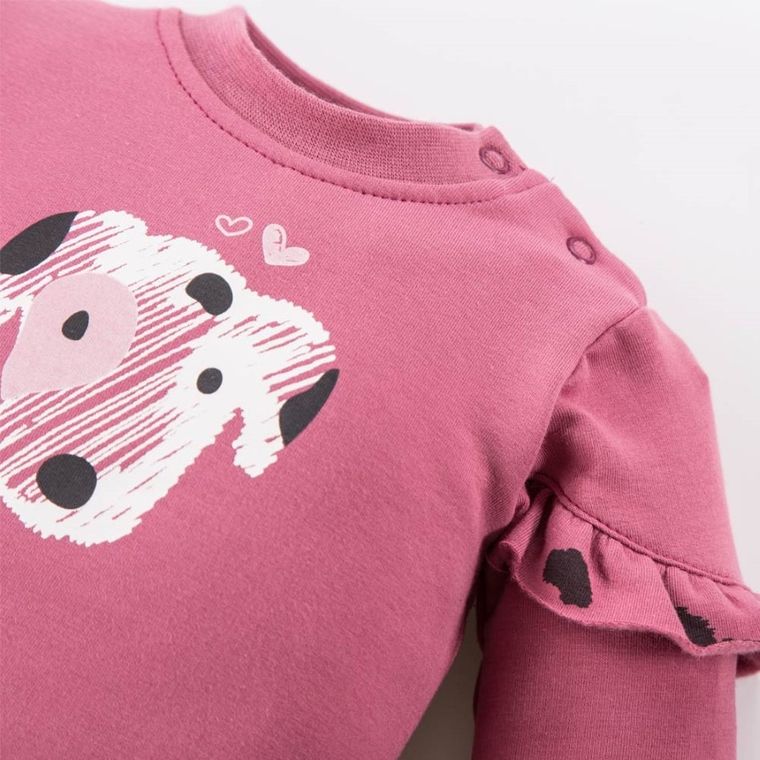 Bluza dziewczęca, różowa, Eevi