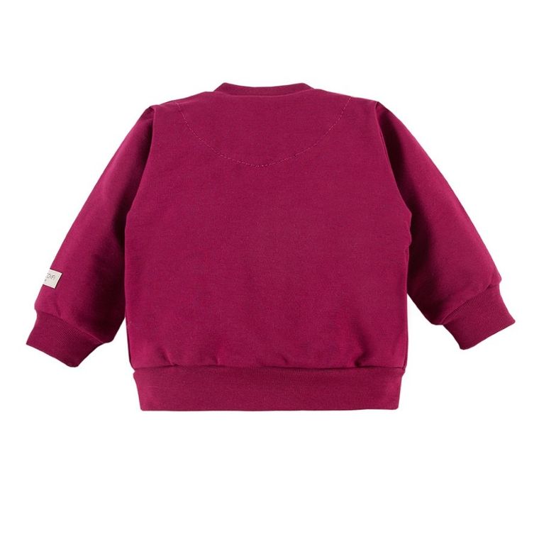 Bluza dziewczęca, rozpinana, bordowa, Eevi