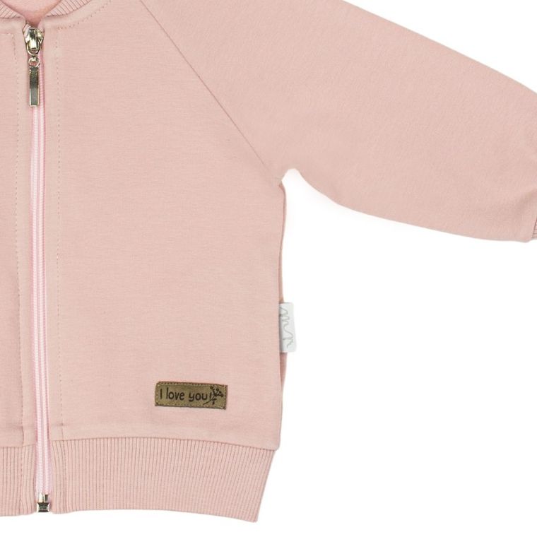 Bluza dziewczęca, rozpinana, różowa, Nicol