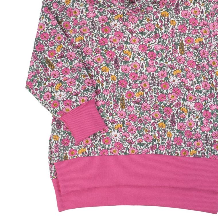 Bluza dziewczęca z kapturem, różowa, Nicol