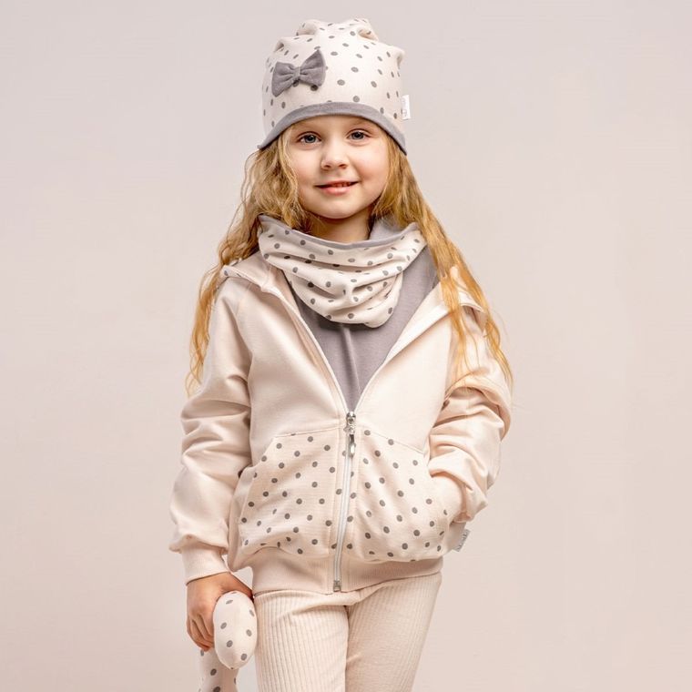 Bluza dziewczęca z kapturem, rozpinana, różowa, Nicol