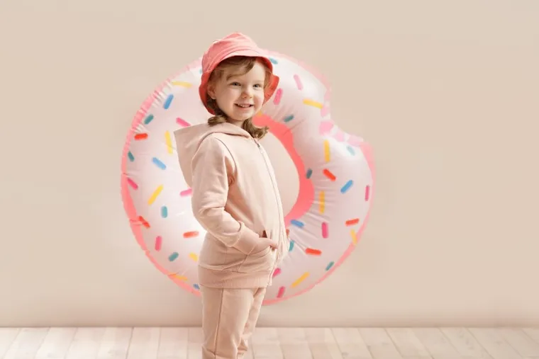 Bluza dziewczęca z kapturem, rozpinana, różowa, Summer Garden, Pinokio