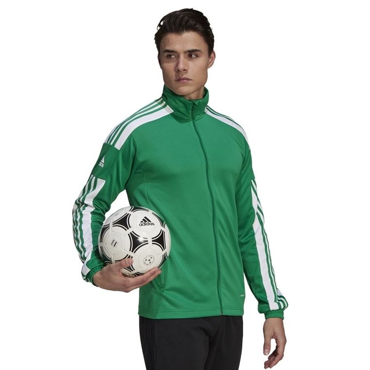 Bluza męska, rozpinana, zielona, Adidas Squadra 21 Training Jacket