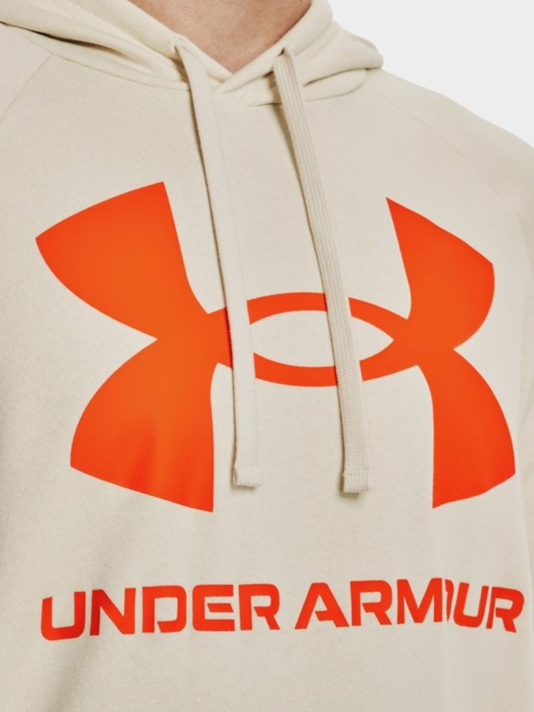Bluza męska z kapturem, beżowa, Under Armour